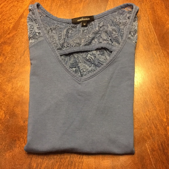 Ambiance Cute Fitted Lace Top Tee - Picture 5 of 6